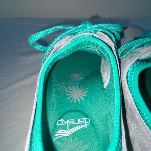 Dansko Elise Comfort Lace Up Gray Suede Sneakers Shoes Size 36 (US 5.5-6) - Picture 7 of 12